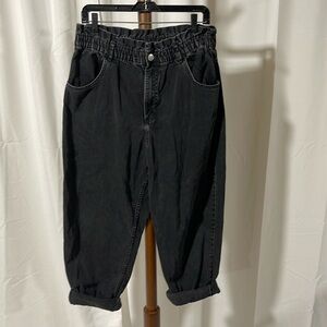 Zara High Waist Black Jeans XL